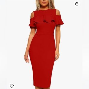 MIZOCI- COLD SHOULDER DRESS